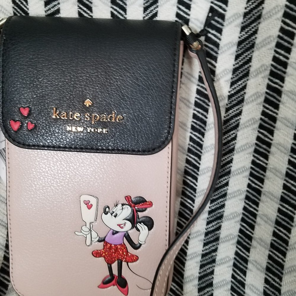 Kate Spade Minnie Mouse NS Phone Crossbody Vellum - Picture 4 of 11